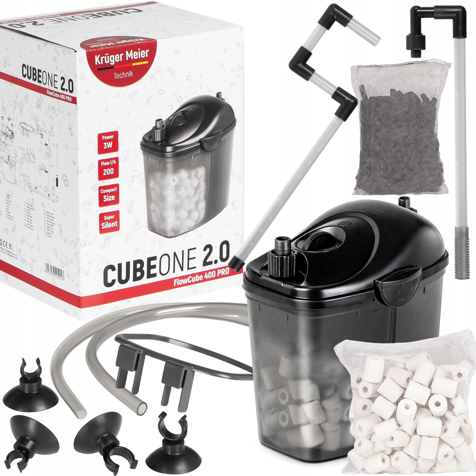Vnější Filtr Akvária Do 60 L Mini Závěsný Filtr Kruger Meier Cubeone