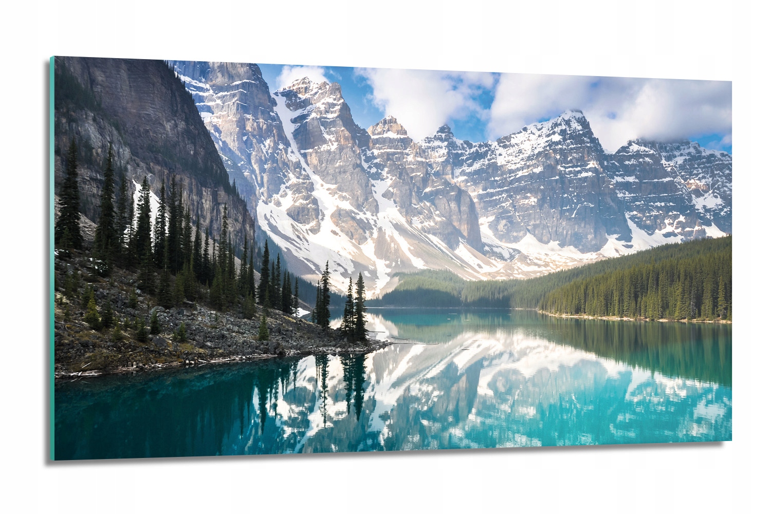 dekor Jezero hory sníh tvrzený 120x60 kuchyňská