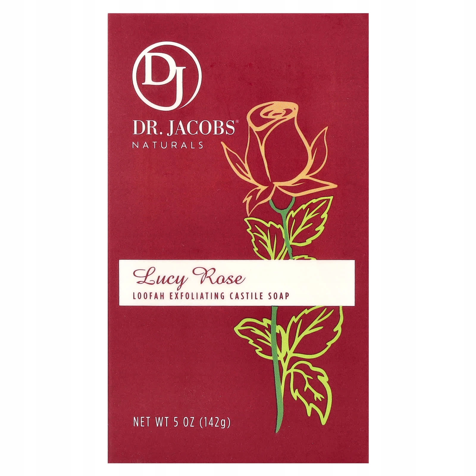 Dr. Jacobs Naturals, Kastilské exfoliační tuhé mýdlo Loofah, Lucy