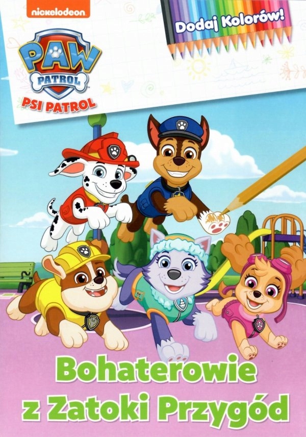 

Dodaj kolorów Kolorowanka Psi Patrol Bohaterowie