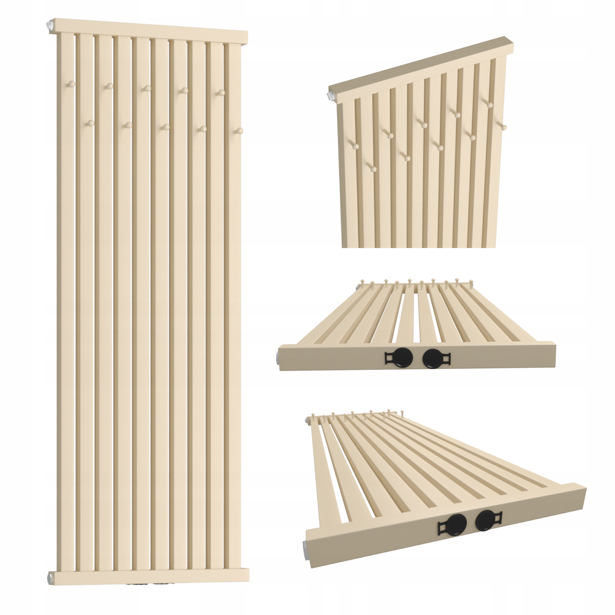 Dekoratívny radiátor s vešiakmi Radiator Hook 100x46 QUARTZ1