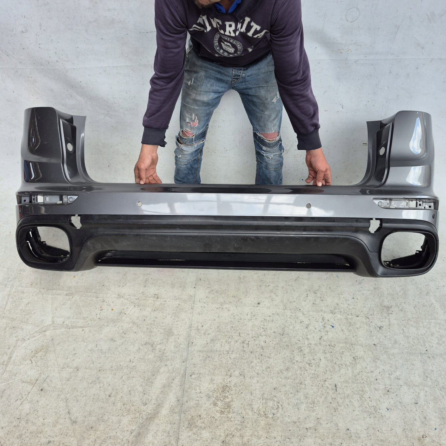 PORSCHE CAYENNE II 2 LIFT 14-17 bumper rear part rear PDC