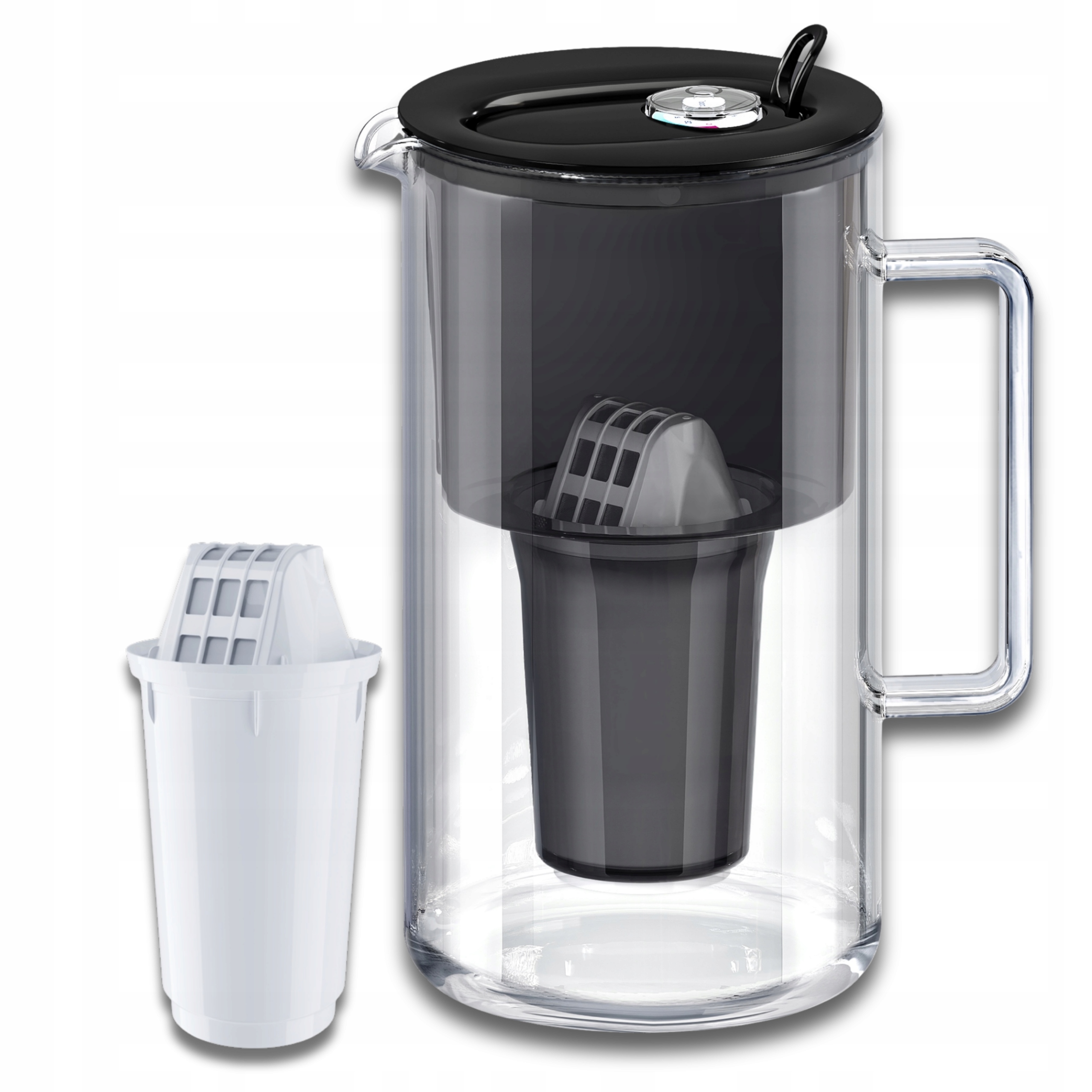 Filtrační konvice skleněná Aquaphor Nord 2,5 l s náplní A5 (350 l), černá