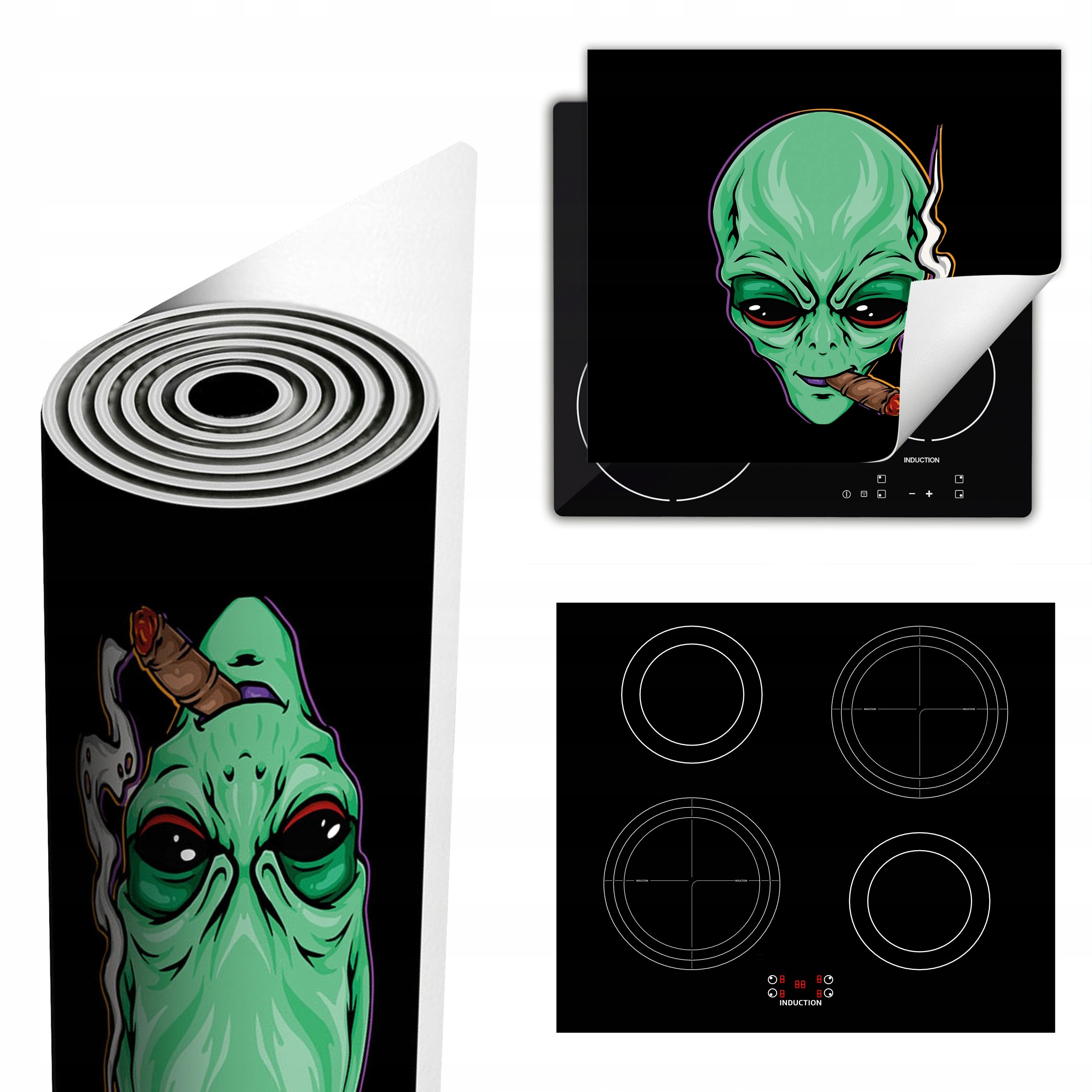 Ochranná Podložka Na Sporák Má Více Místa 60x52 černá Ufo