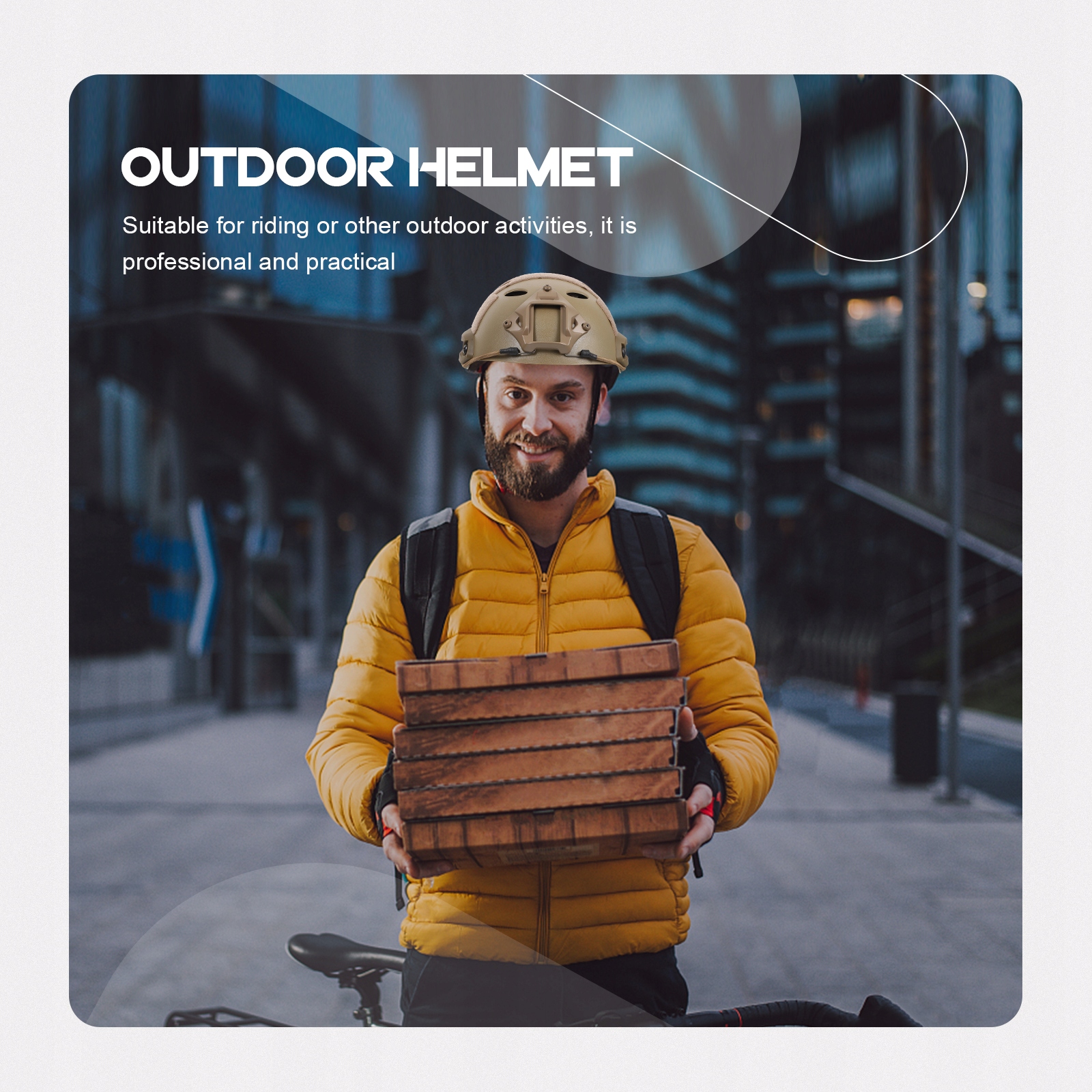 KASK OUTDOOROWY OCHRONA GŁOWY OCHRONNA NA WSTRZĄSY Marka bez marki