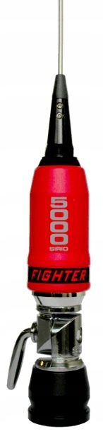 Cb anténa Sirio Fighter Red 5000 196 cm, robustní a výkonná, účinná při přepravě