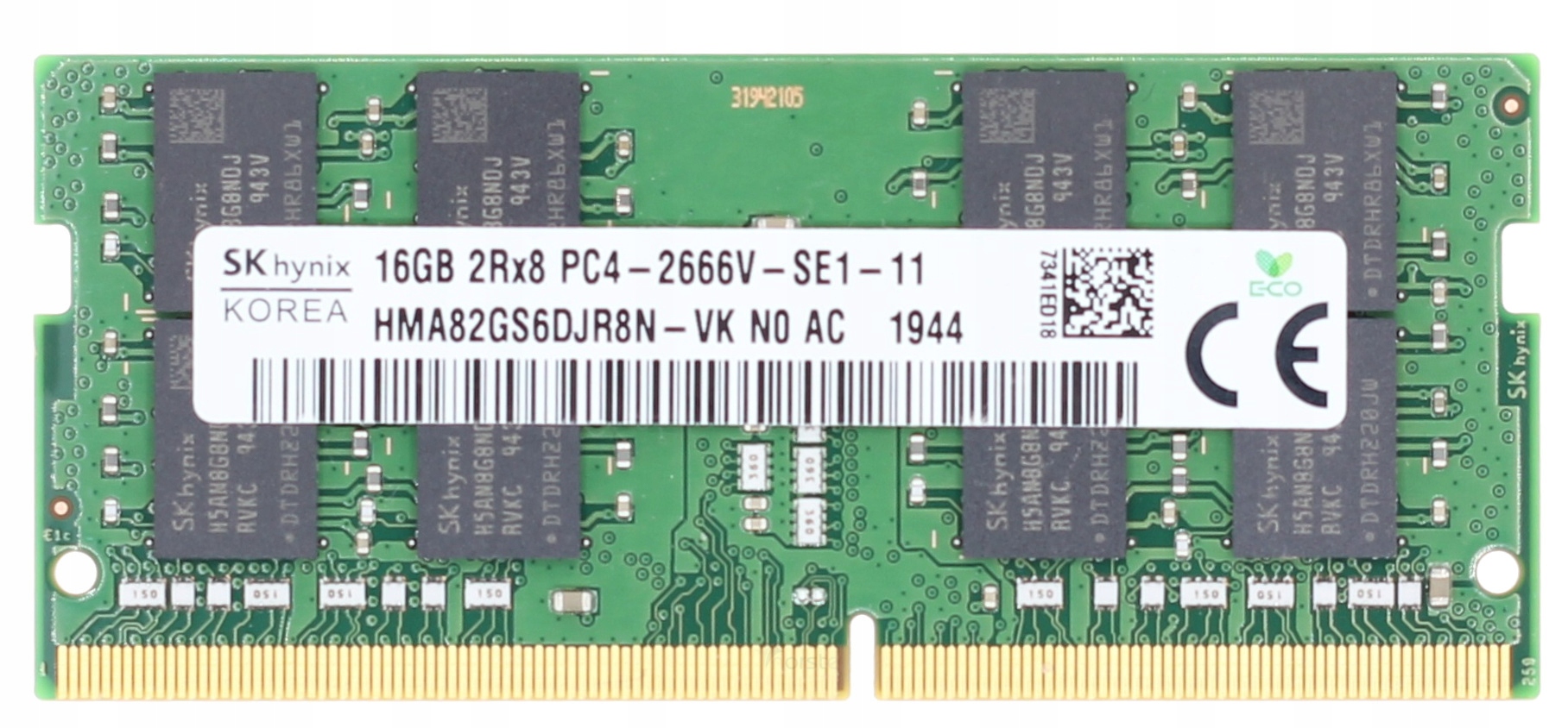 Nowa Pamięć Ram Sk Hynix 16GB DDR4 2666MHZ Sodimm