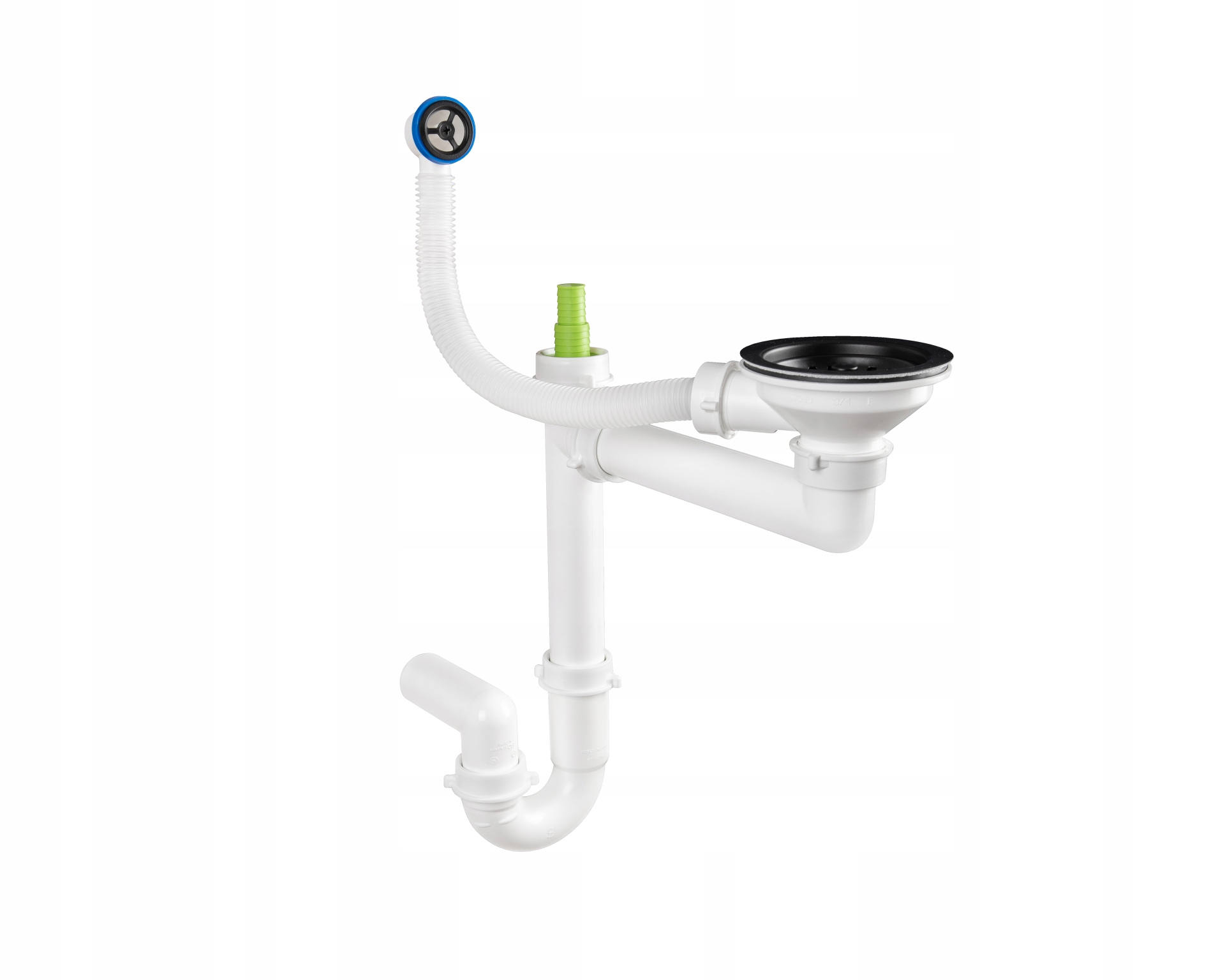 CZARNY WŁOSKI SYFON MANUALNY 1-KOMOROWY