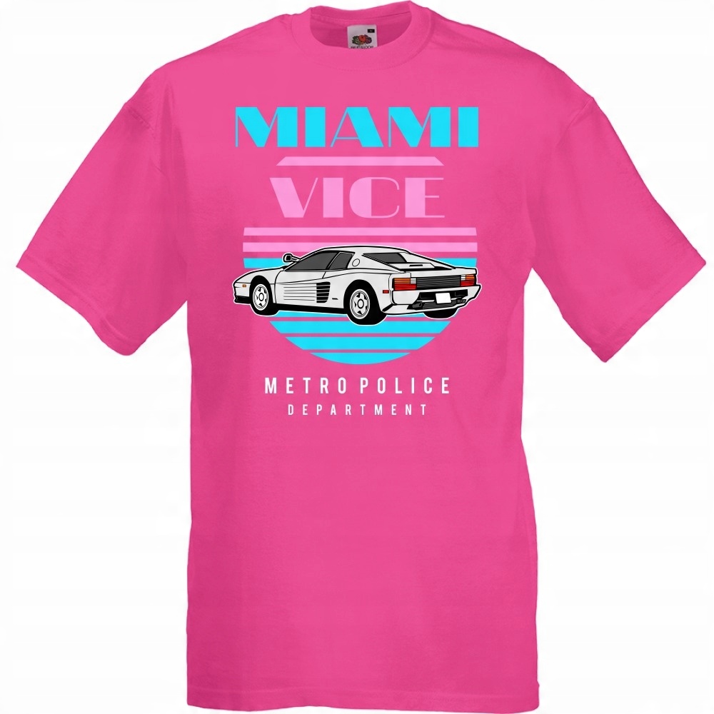 

Koszulka Miami vice auto samochód L fuksja