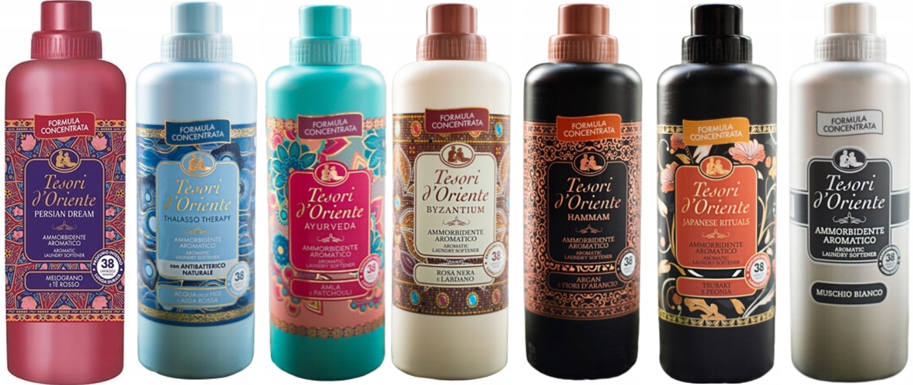 Tesori d'Oriente Zestaw 7x włoski płyn do płukania 760 ml Ptabhjm