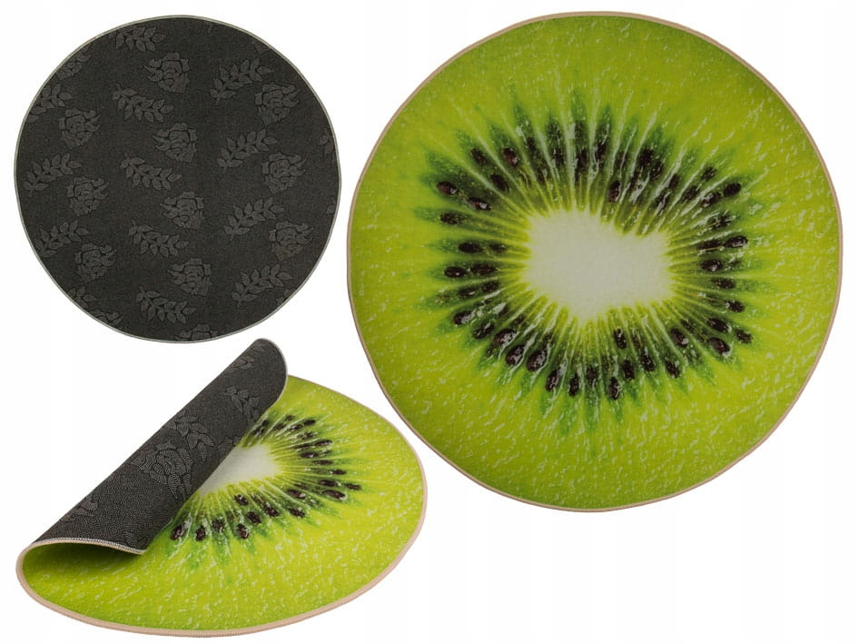 

Dywanik dekoracyjny kiwi śr. 80cm okrągły śmieszny