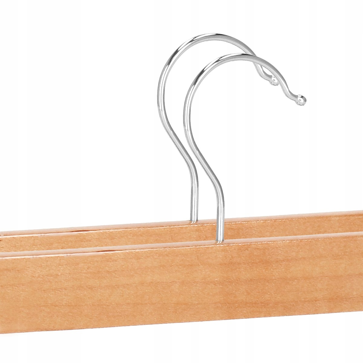 WIESZAKI KLAMROWE ŻABKA DO SPÓDNIC SPODNI UBRAŃ 2szt DREWNIANE DO SZAFY x2 Szerokość mebla 32.5 cm