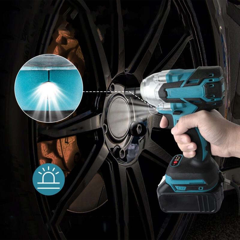 KLUCZ UDAROWY DO MAKITA 18V 650NM WYSOKIM MOMENCIE OBROTOWYM 5500mAh +2*AKU Pojemność akumulatora 5.5 Ah