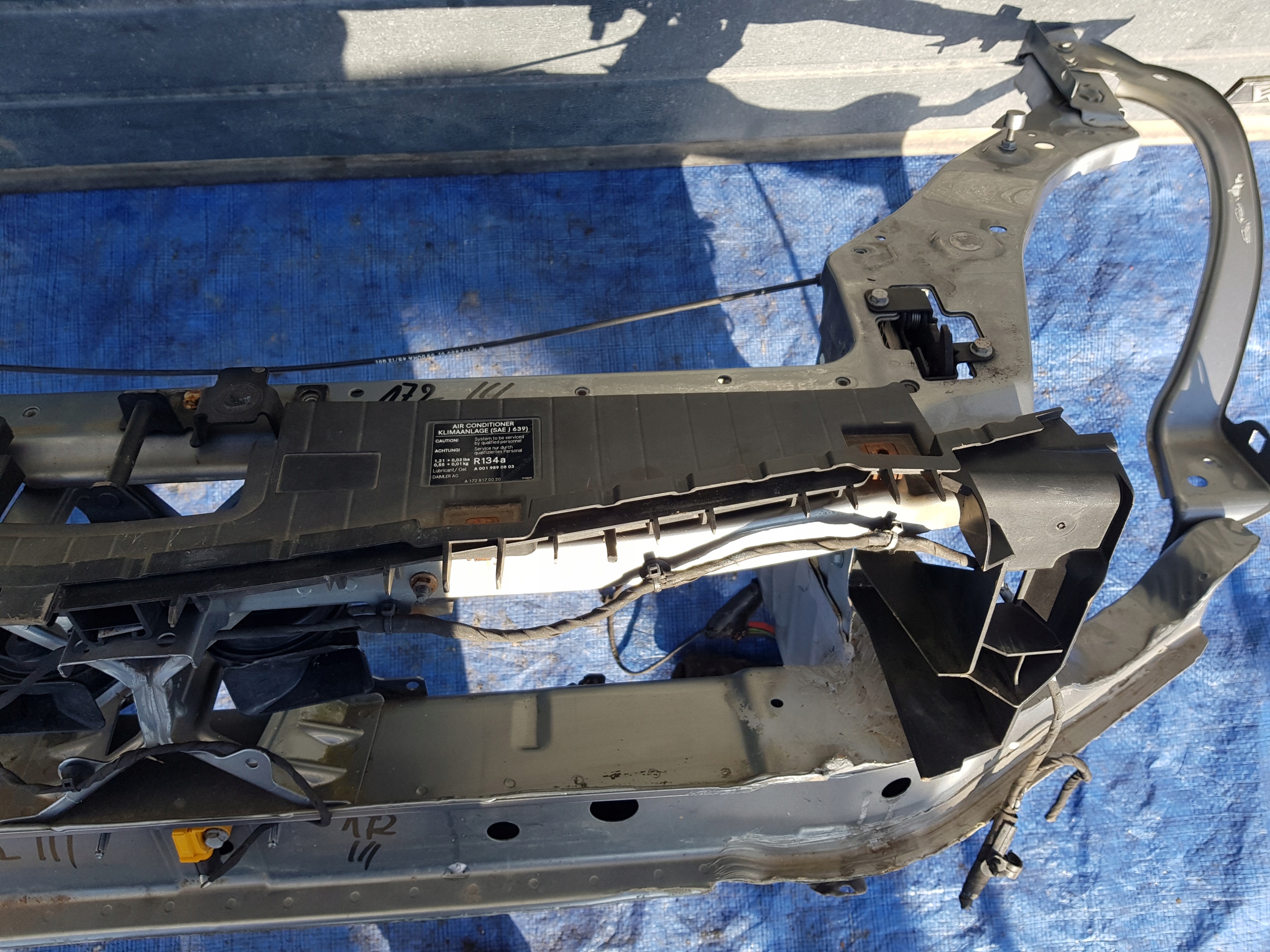 support panel for radiators MERCEDES SLK R172 W172
