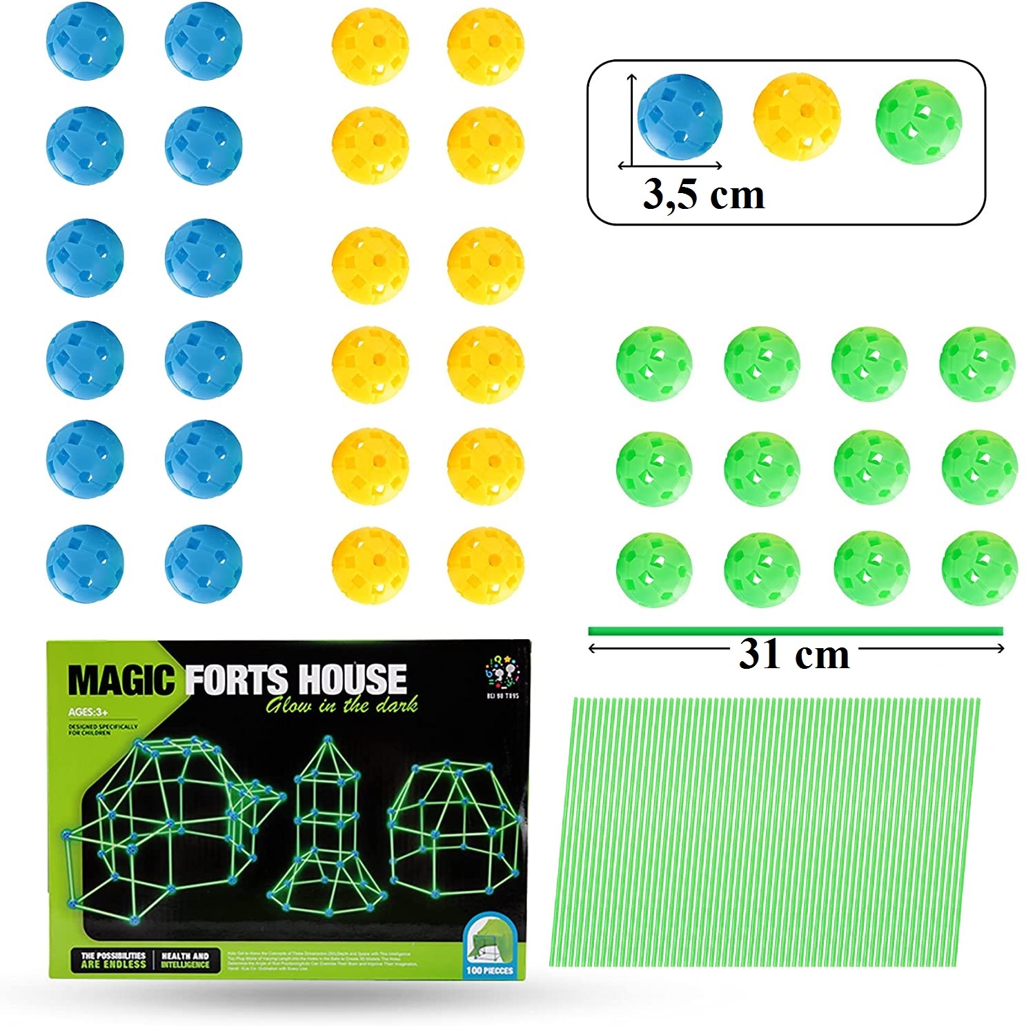 BLOCI GRADNJA SLAMKE CIJEVI SVIJETLEĆA ZGRADA KREATIVNO Set slova