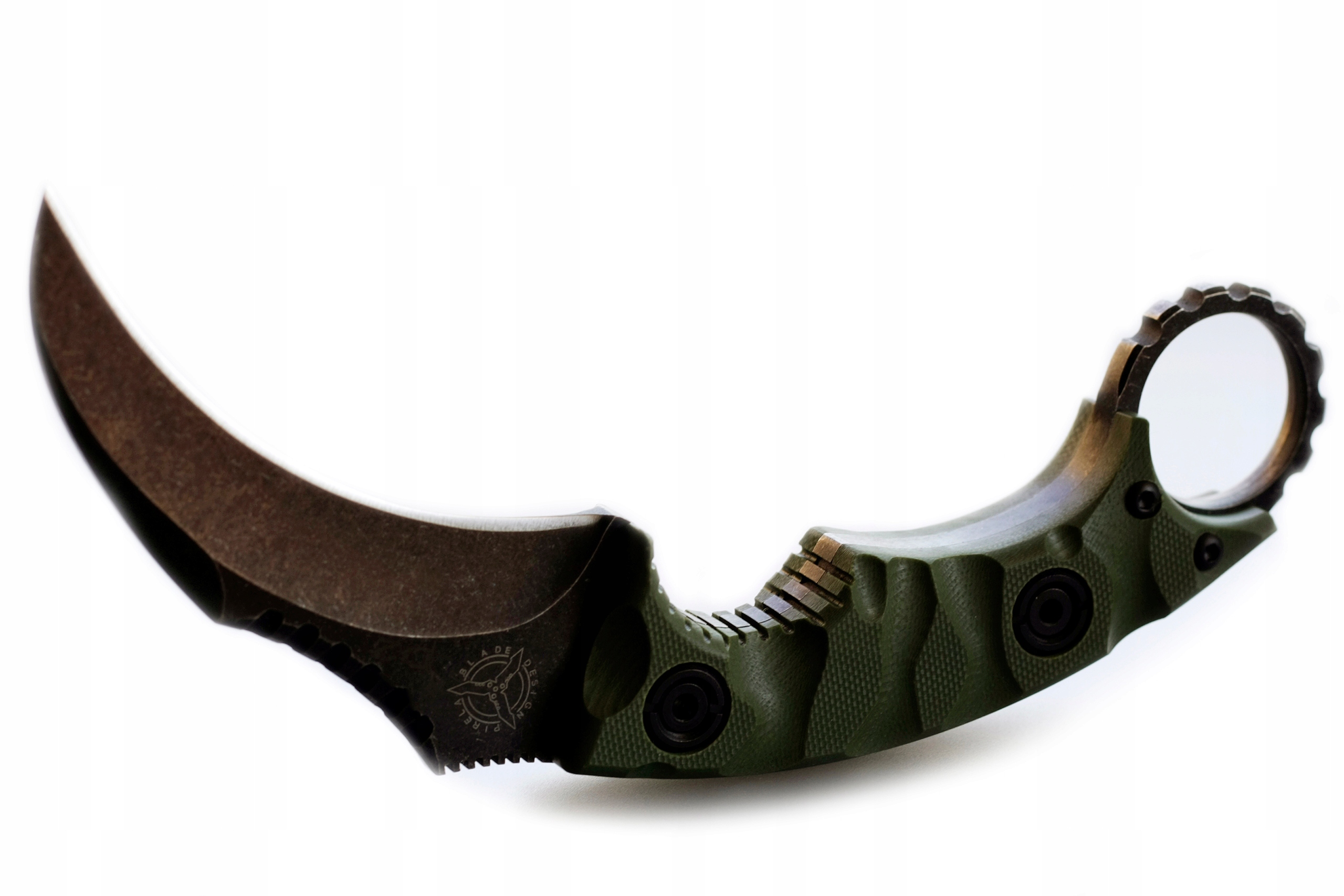 Karambit taktický dráp nůž Strider ocel D2 pouzdro Kydex