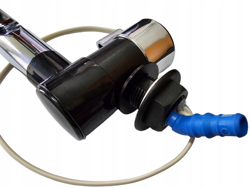 Wylewka kran London 12V chrom z czarnym Comet z włącznikiem Turismus PL Marka Comet