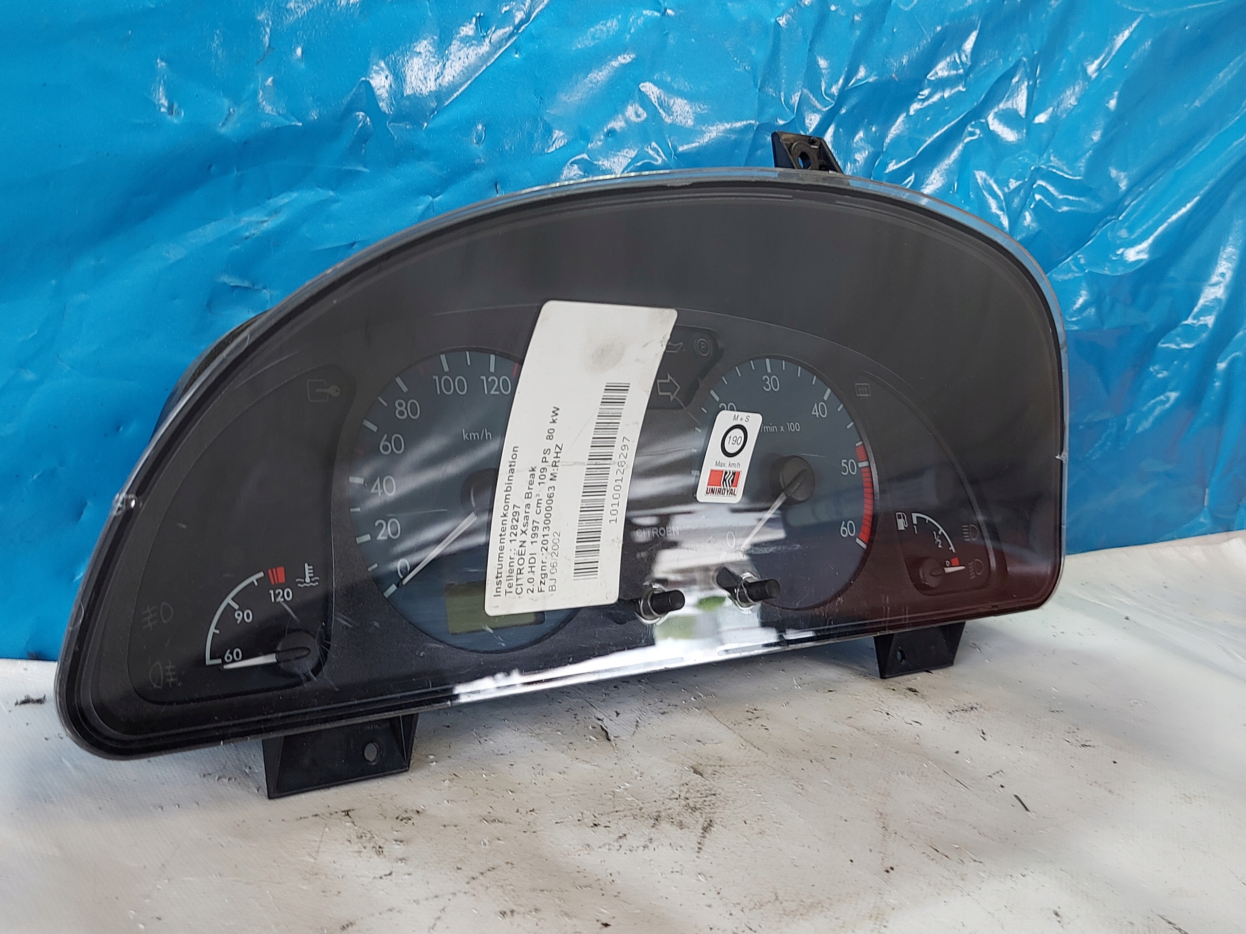 dials clock XSARA and LIFT 2.0 HDI P9645744580B
