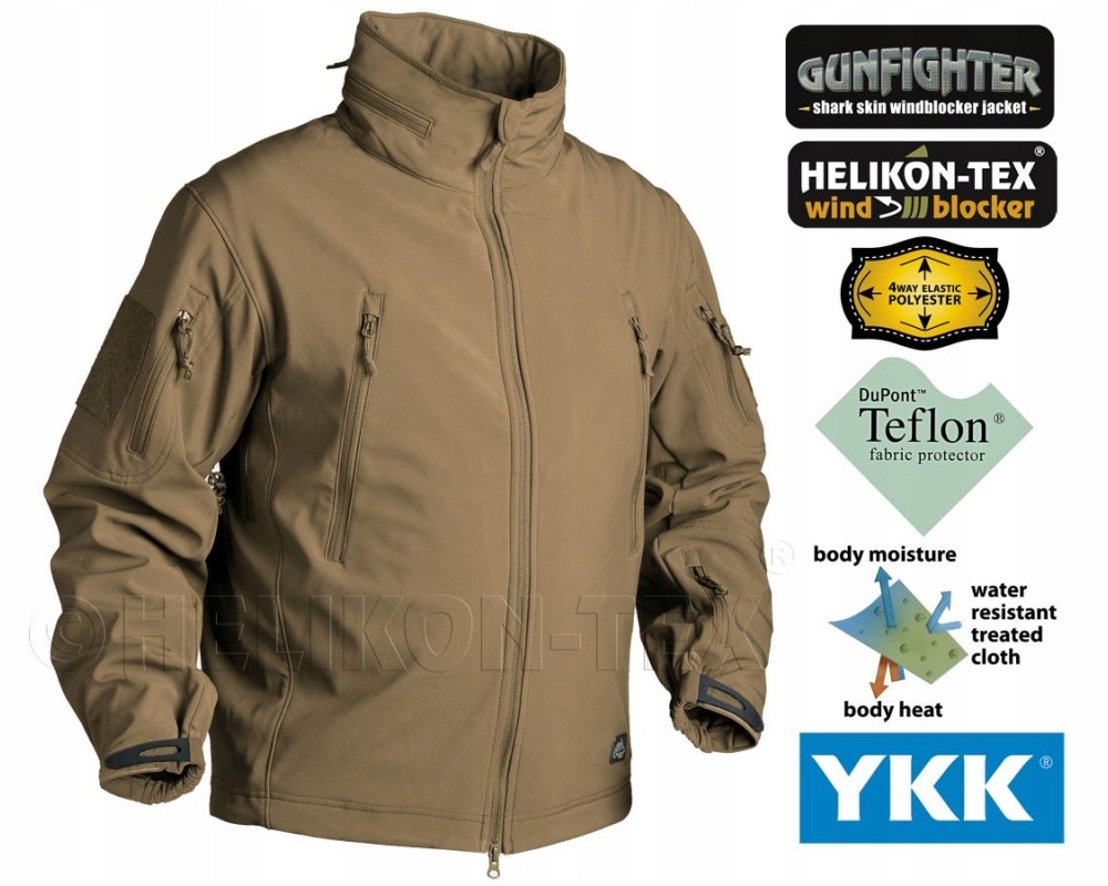 Helikon Kurtka Gunfighter Shark Skin Windblocker Coyote M