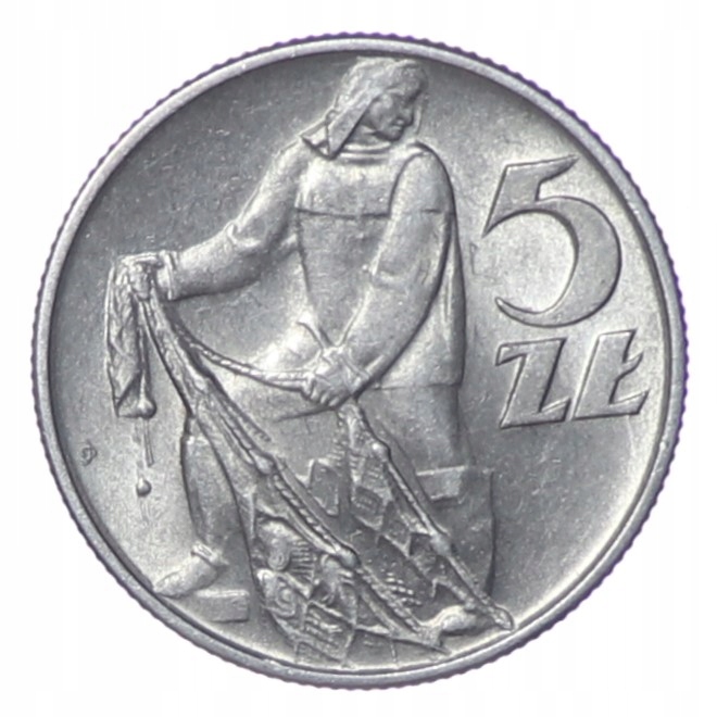 5 золотых - Рыбак - PRL-1958