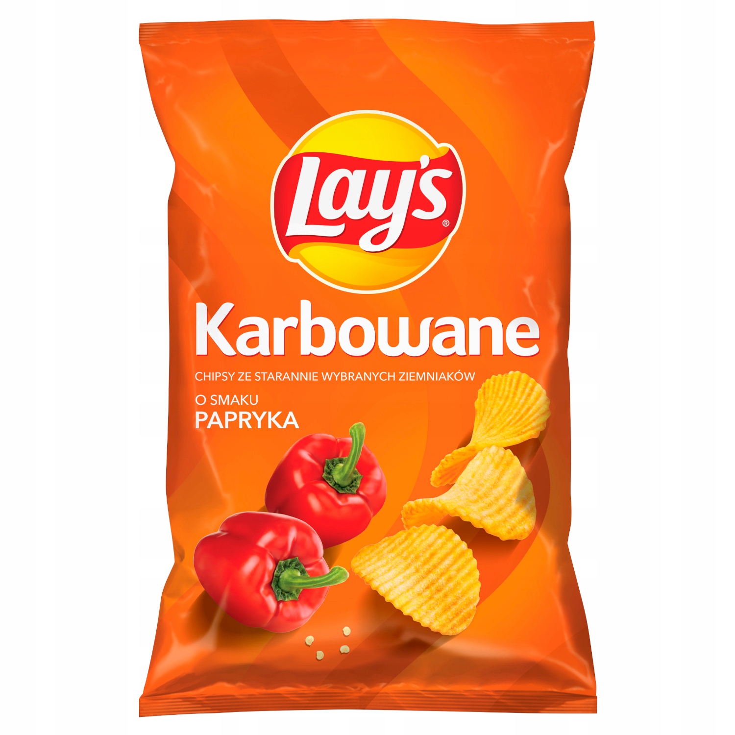 Lay's Lays Karbowane Chipsy paprykowe 120 g 13922970658 - Allegro.pl