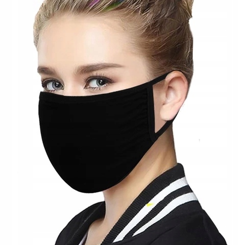 MASKA CZARNA STREETWEAR TECHWEAR BAWEŁNIANA WIELORAZOWA PL