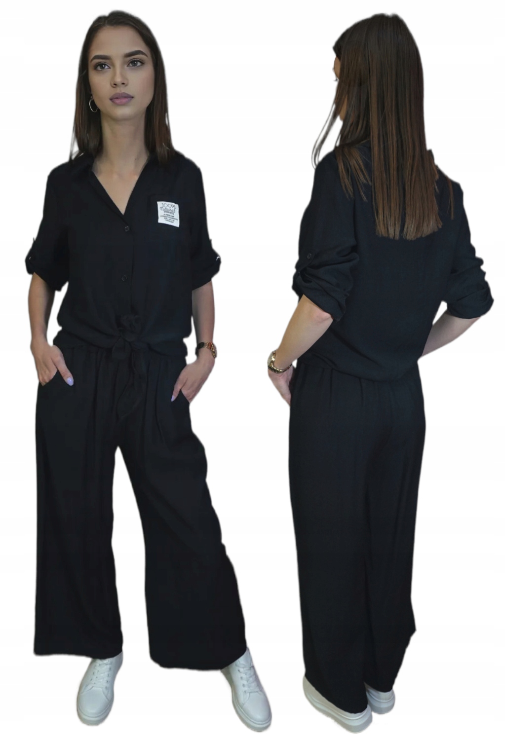 Dámský Letní Komplet Z Viskózy – Halenka Vzdušné Kalhoty, Volný A Pohodlný