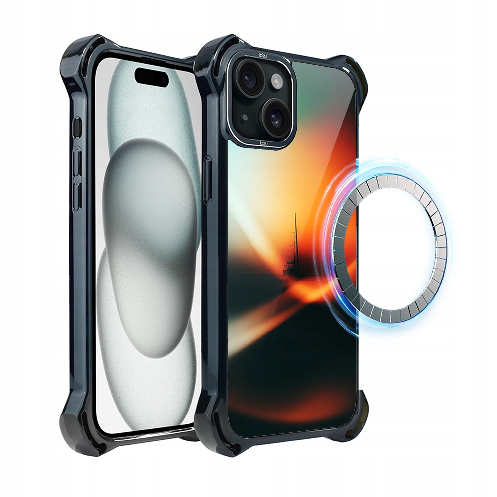 Pouzdro Ibizu DropGuard Ultra pro iPhone 15 s MagSafe, zlatá hodinka