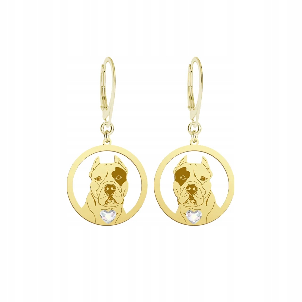 Náušnice Zlaté s argentinským psem 925 Šperky Dedikace Gravírování Bonus