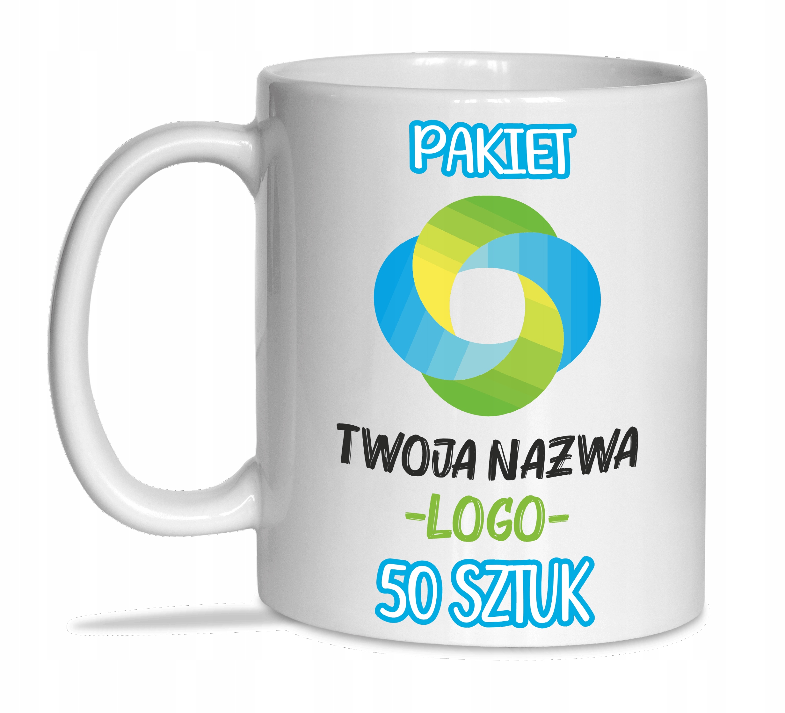 Kubek Reklamowy Z Nadrukiem Logo Zmywarka Napisem Dla Firmy Szkoły 50SZT
