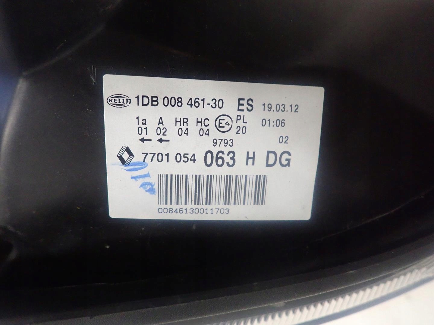light front right RENAULT CLIO II LIFT 2001-2005