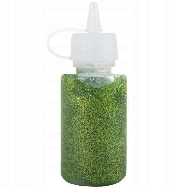 Klej z brokatem Brokat w kleju Zielony Jasny 40 ml