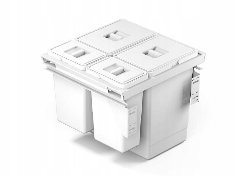 Kôš na odpadky biely Atm do zásuviek L-500 Futura rám „60“ 64 litrov