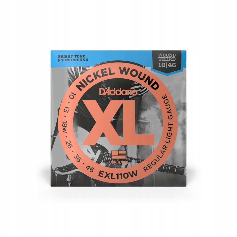 

Struny D'Addario EXL110W 3rd wound 10-46