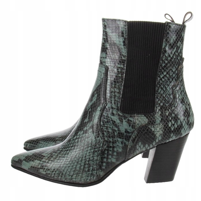 Bianco Dámské Kotníkové Boty Kožené S Motivem 39 2Z2E4* 39 2Z2