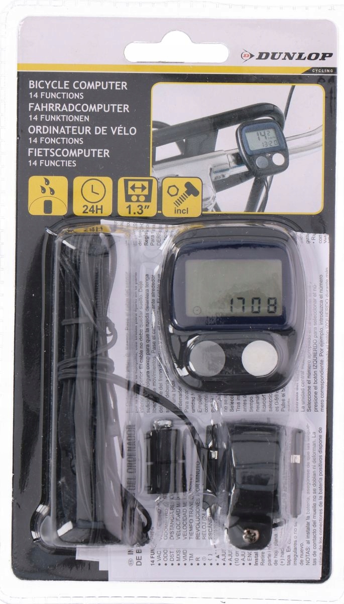 

Dunlop Licznik Rowerowy wodoodporny 14 funkcji