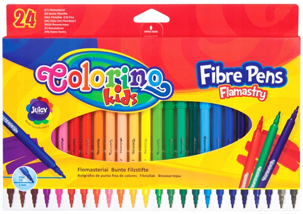 

Flamastry Pisaki Mazaki 24 Kolory COLORINO-4625