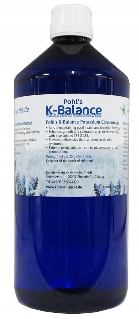 Levně Korallen Zucht Pohl's K Balance koncentrát Strong 1000 ml doplněk potu
