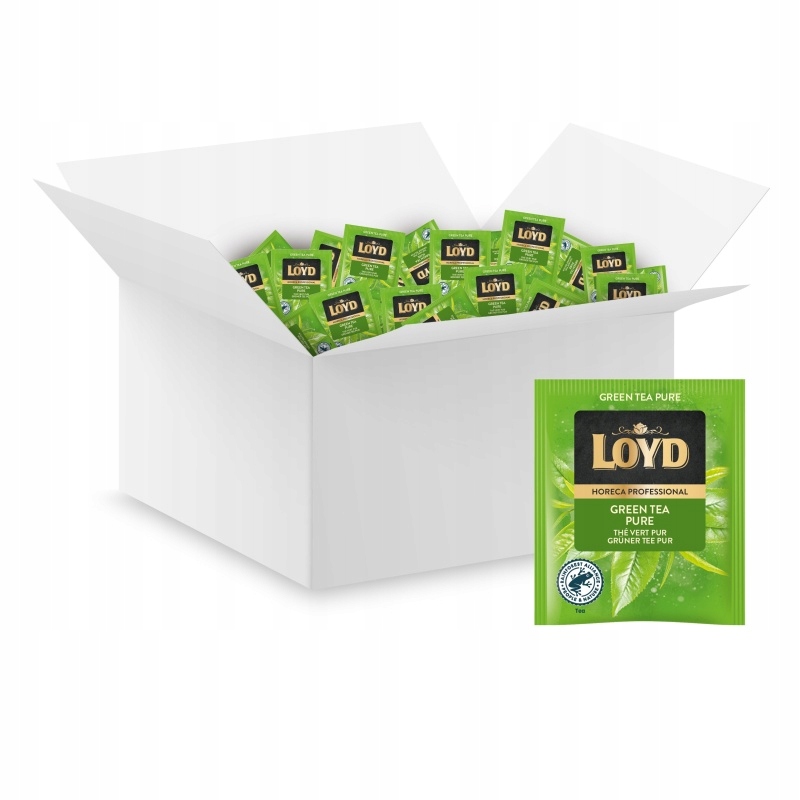 Herbata Loyd Green zielona herbata ekspresowa kopertowana 500szt horeca
