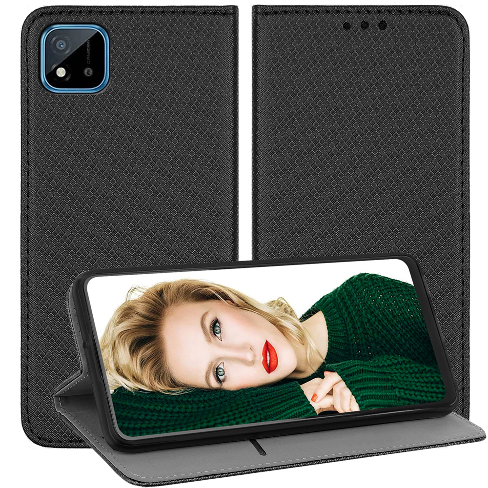 

Etui Smart Magnet Szkło 9H do Realme C11 C20