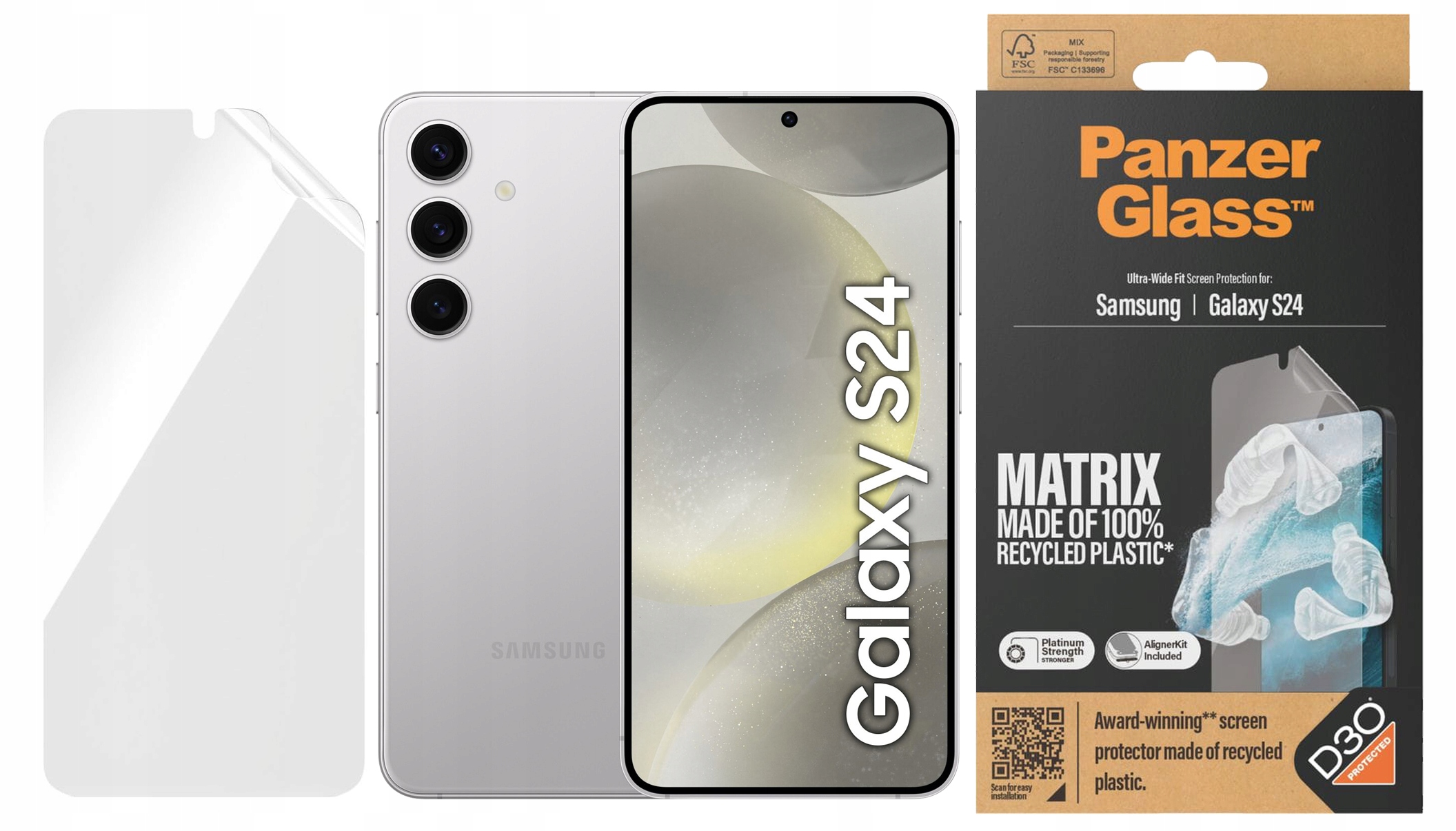 PanzerGlass Sklo Ultra-Wide Fit Matrix pro Samsung Galaxy S24