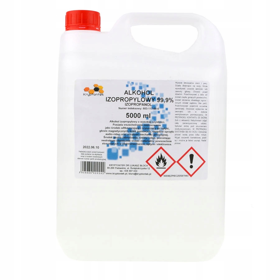 

Alkohol izopropylowy 5000ml kontakt ipa 5 litrów