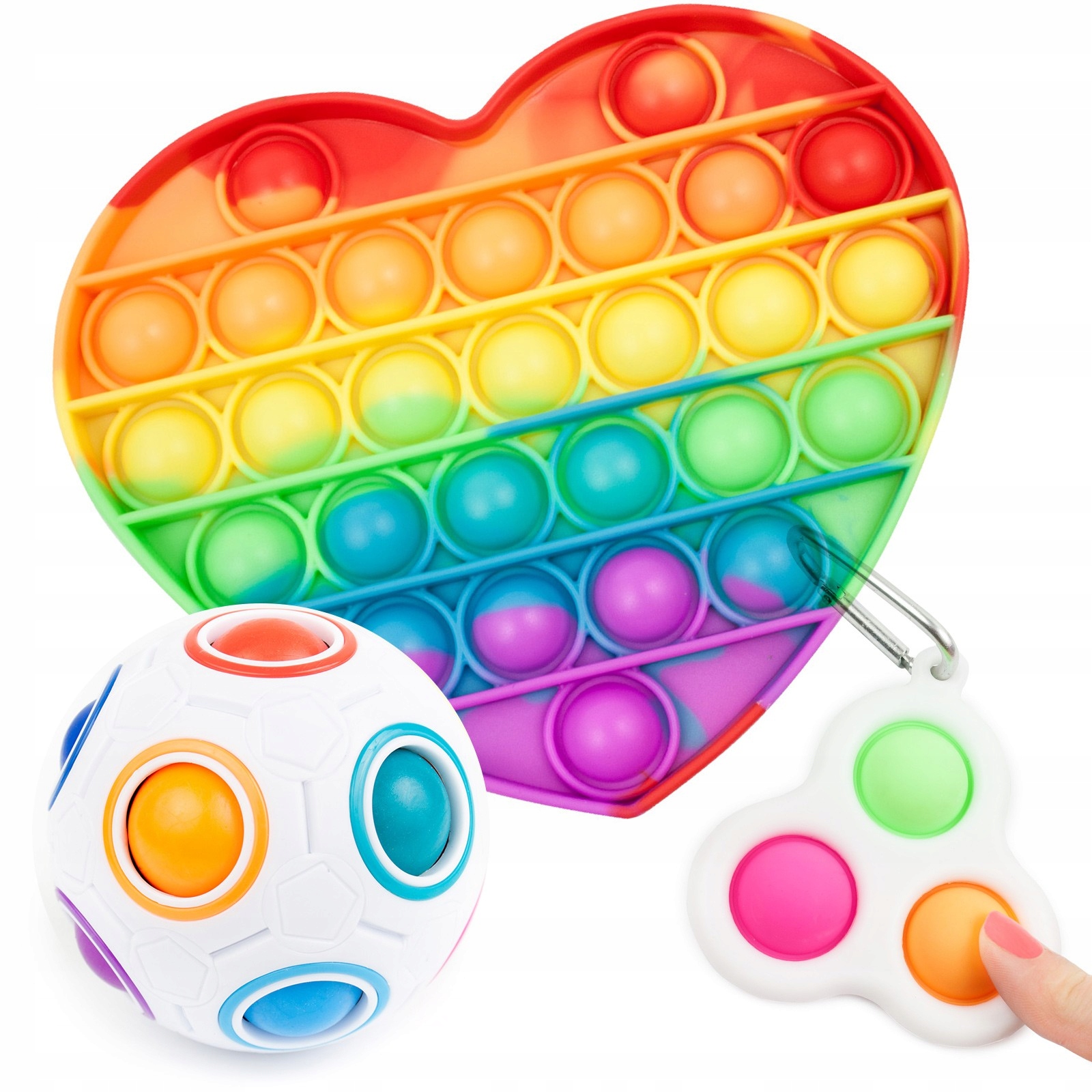 

Zestaw Zabawek Antystresowych Fidget Toys Bubble