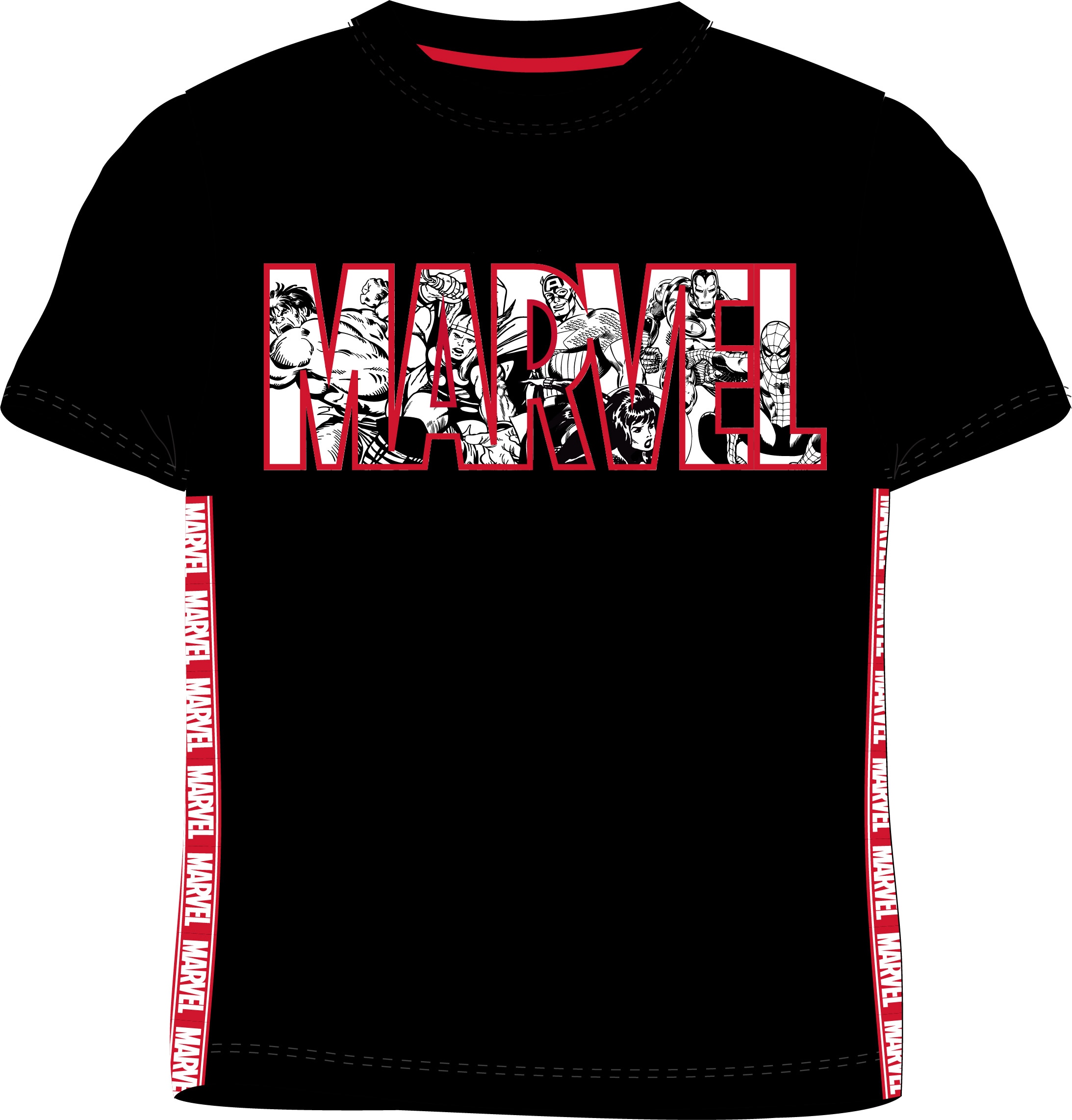 

T-Shirt Bluzka Marvel 134 Czarny