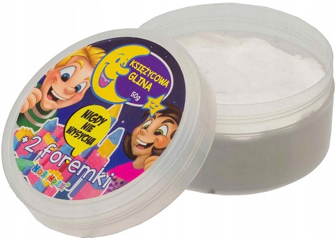 MAGICZNA GLINA KSIĘŻYCOWA DO TWORZENIA ZAMKÓW BOX Wiek dziecka 3 lata +