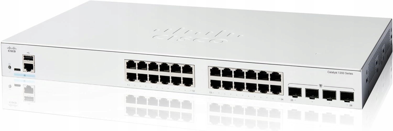 Cisco Catalyst switch C1200-24T-4G (24xGbE, 4xSFP, fanless) C1200-24T-4G