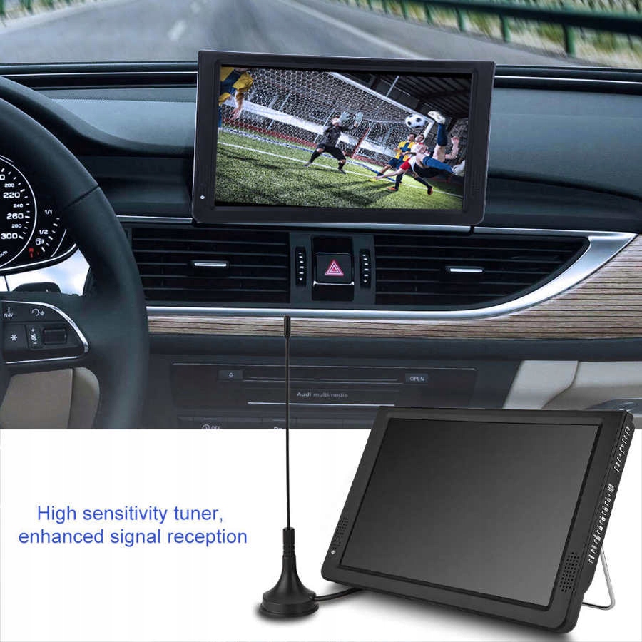 Telewizor samochodowy DVB-T2/HEVC 12V HDMI SD USB Technologia 3D nie