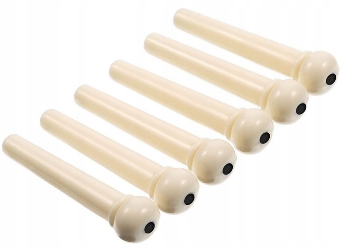 KOŁKI GITARY AKUSTYCZNEJ ZATYCZKA MOSTKA 6 SZT WH