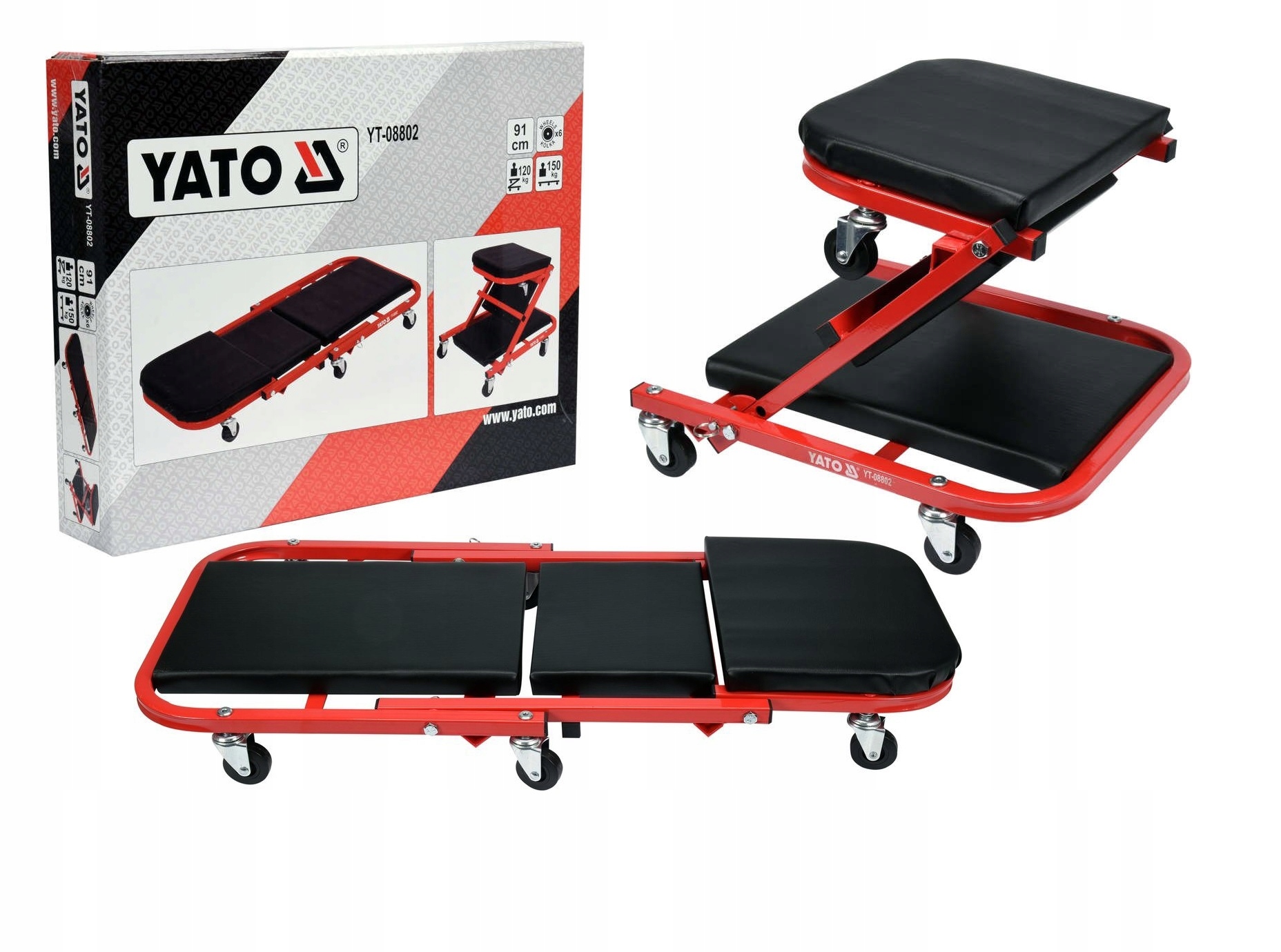 КУШЕТКА-СИДІННЯ МАЙСТЕРНІ 2В1 YATO YT-08802