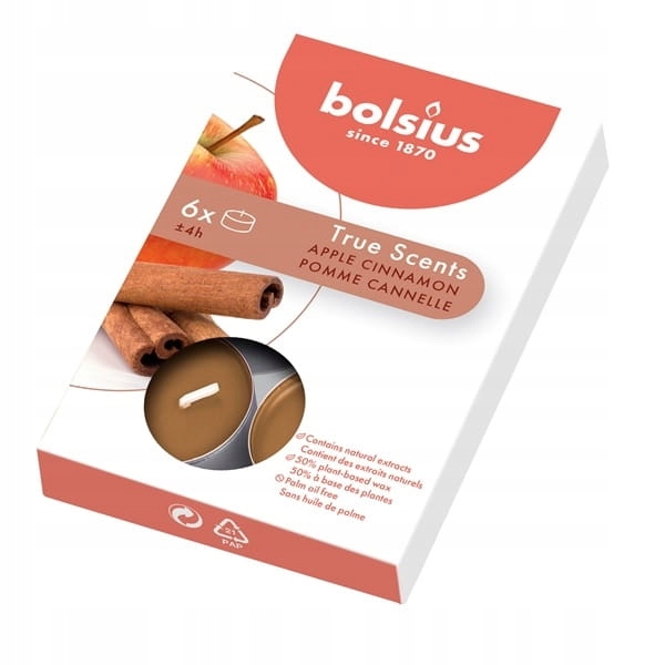 

Bolsius Podgrzewacz 4h Jabłko i Cynamon 6szt